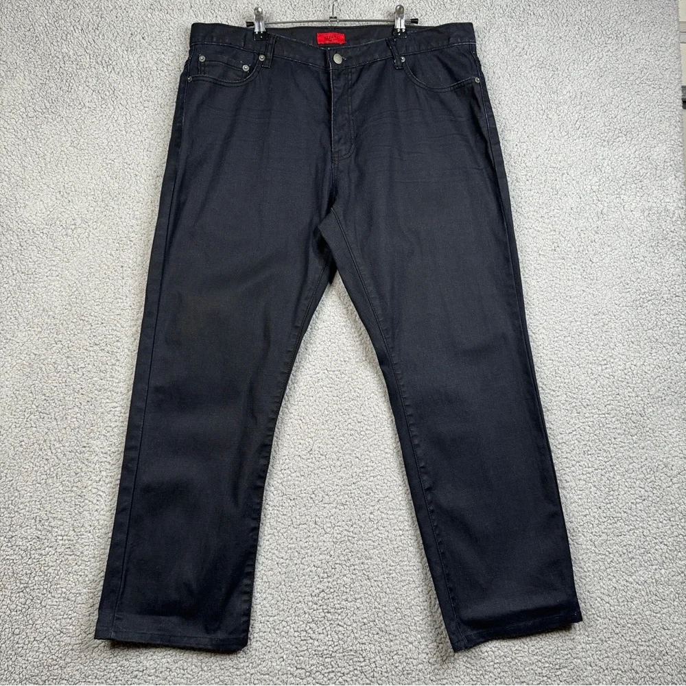 Alfani Jeans Mens Size 38x30 Blue Dark Wash Slim Straight Leg VTG 100% Cotton